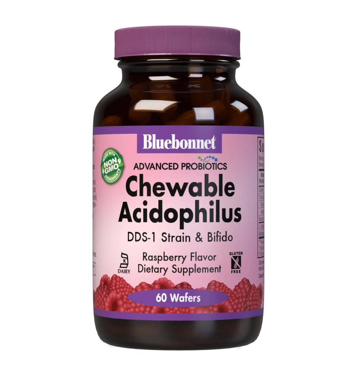 Bluebonnet Nutrition ADVANCED PROBIOTICS CHEWABLE ACIDOPHILUS