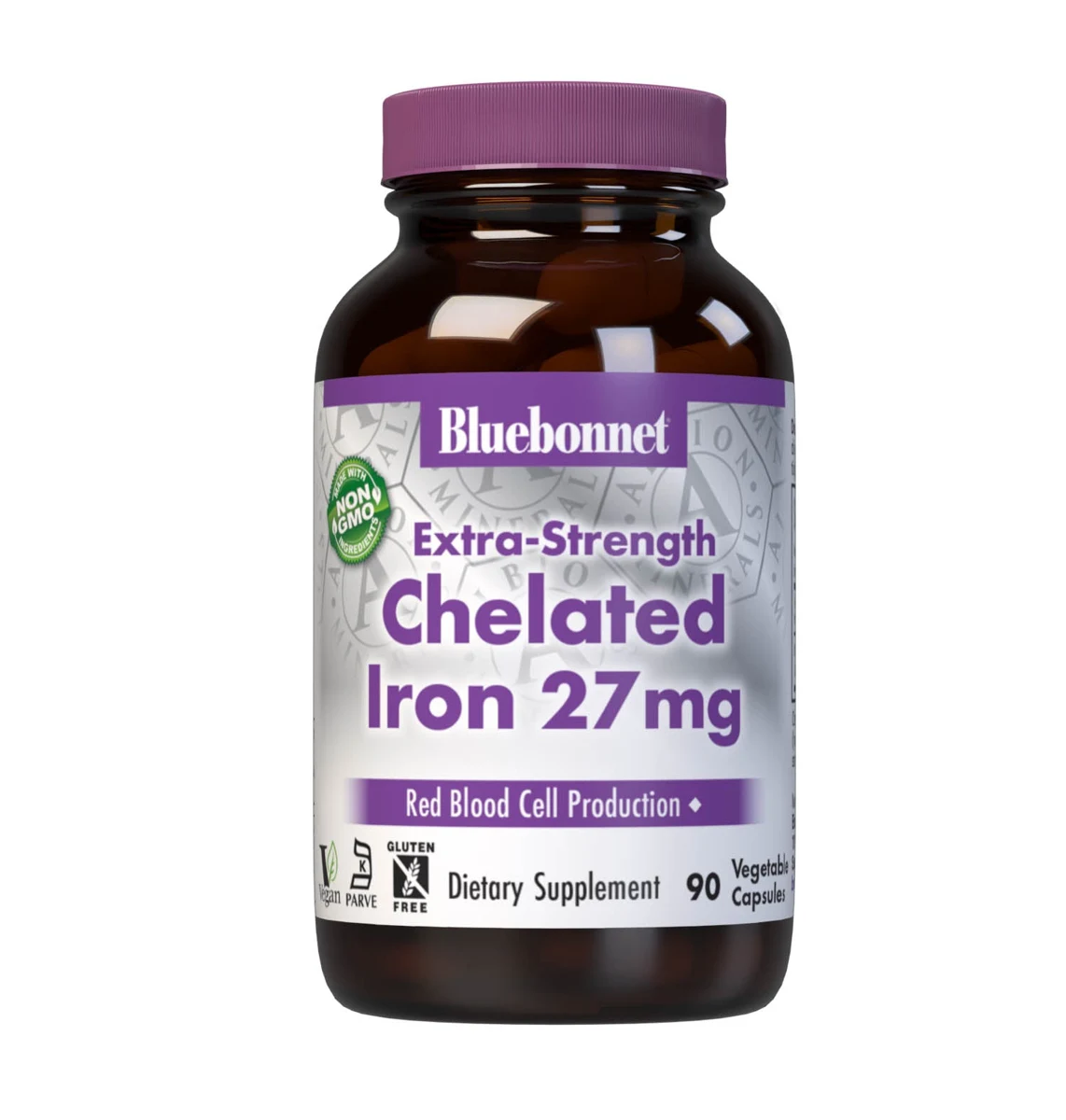 Bluebonnet Nutrition ALBION EXTRA-STRENGTH CHELATED IRON 27 mg