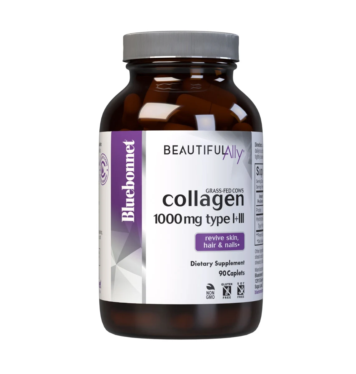 Bluebonnet Nutrition BEAUTIFUL ALLY COLLAGEN 1000 mg TYPES I + III
