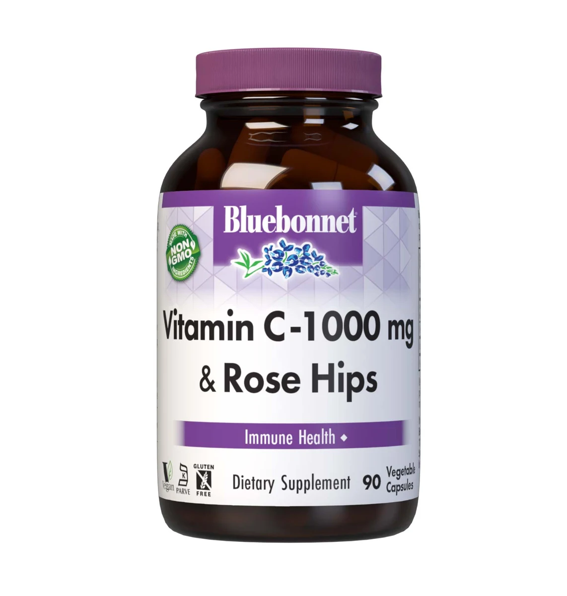 Bluebonnet Nutrition VITAMIN C-1000 mg & ROSE HIPS