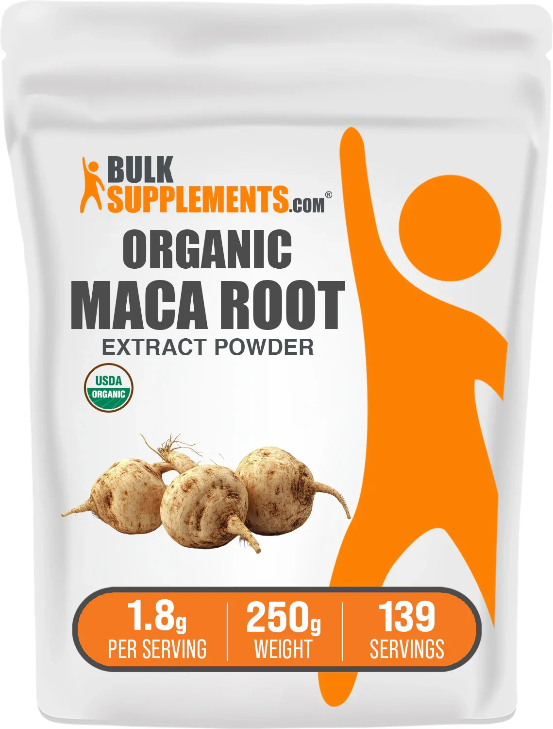 BulkSupplements Organic Maca Root Extract Powder