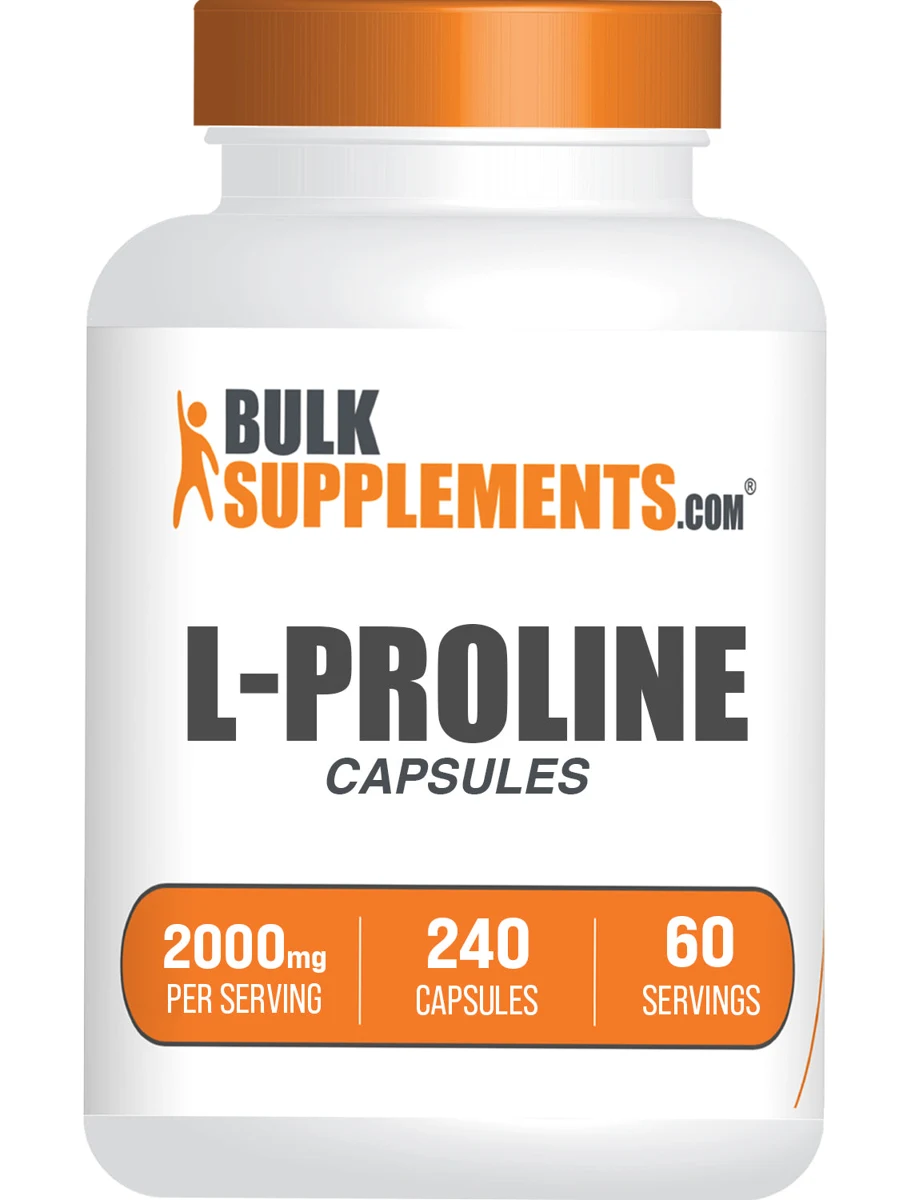 BulkSupplements L-Proline Capsules