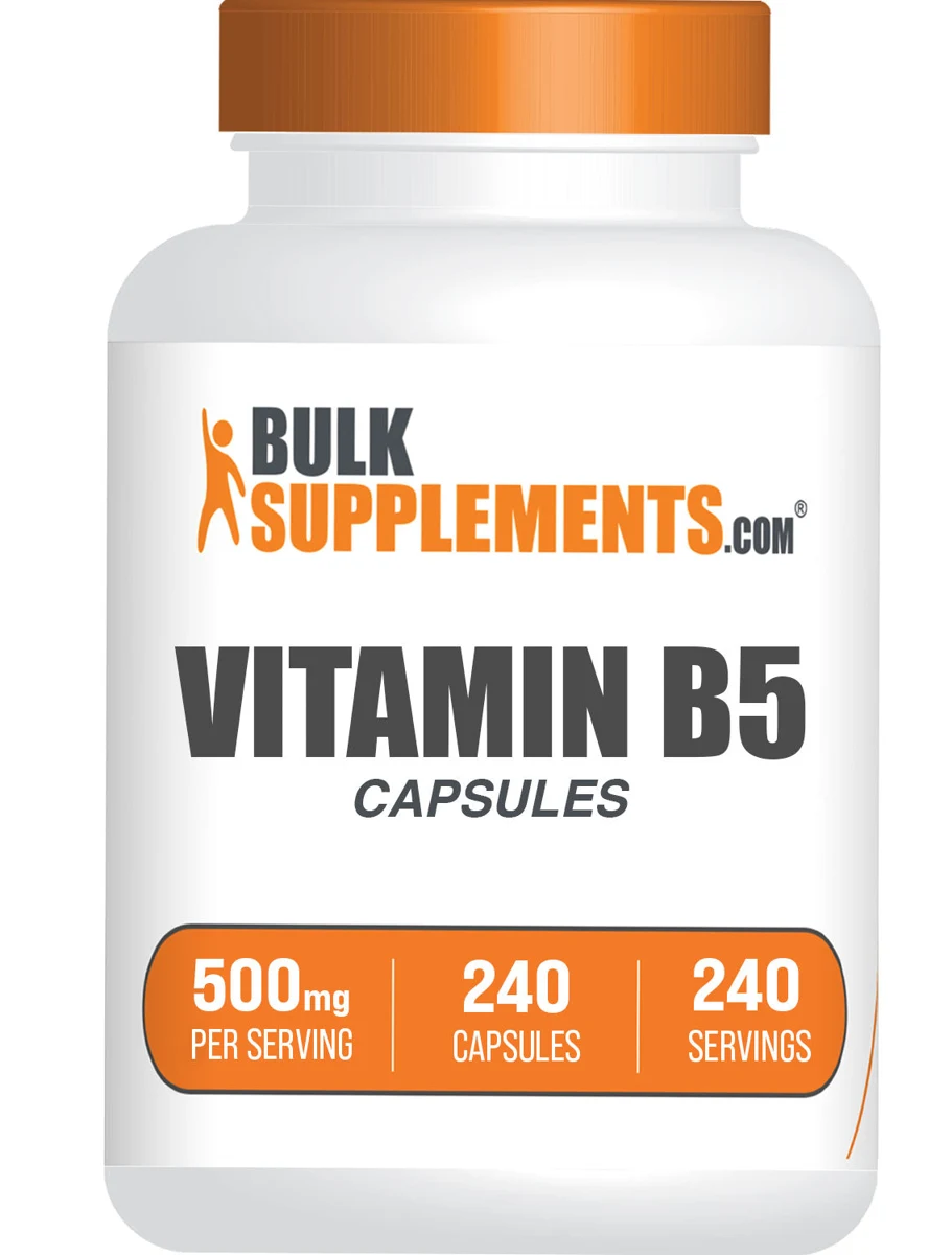 BulkSupplements Vitamin B5 Capsules
