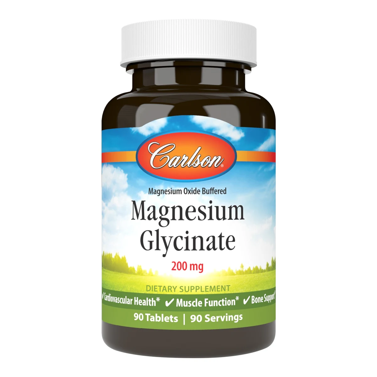 Carlson Buffered Magnesium Glycinate 200 mg