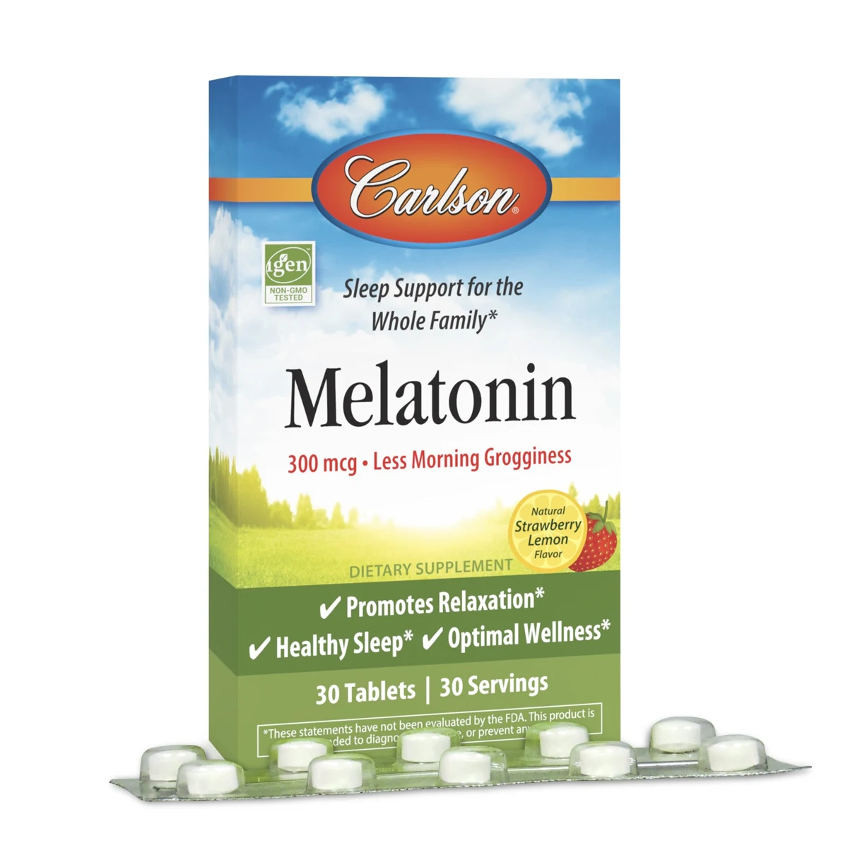Carlson Melatonin Grab + Go Packs