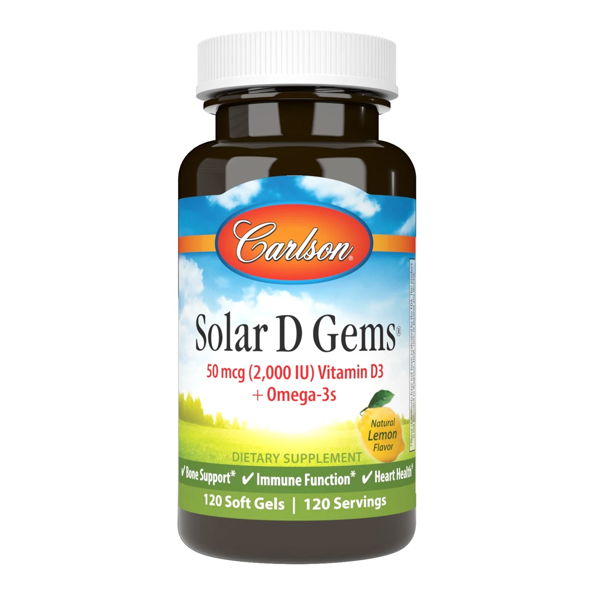Carlson Solar D Gems 2,000 IU (50 mcg)