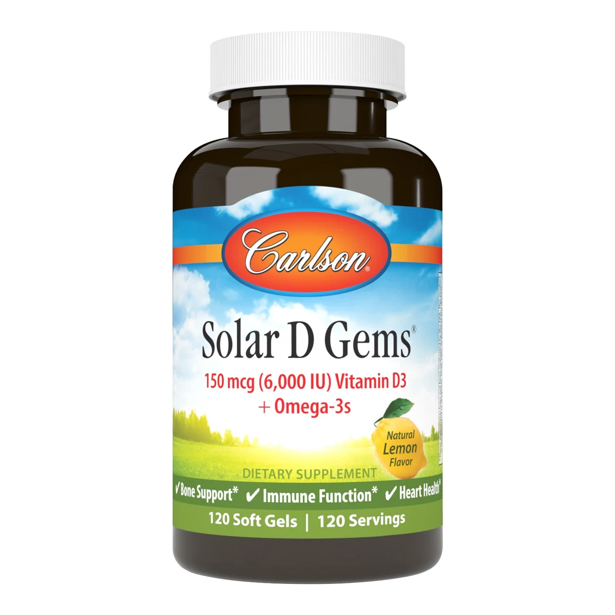 Carlson Solar D Gems 6,000 IU (150 mcg)