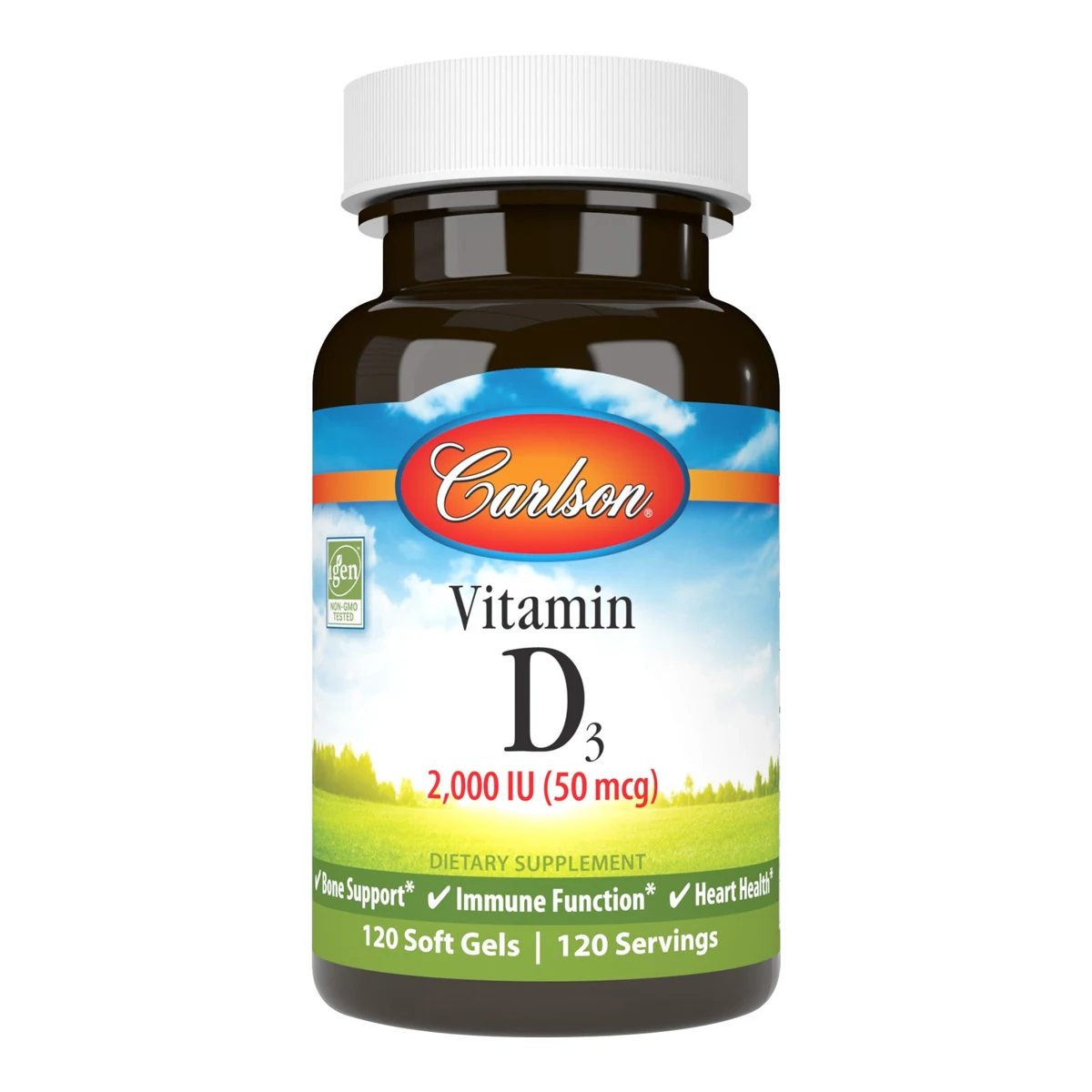 Carlson Vitamin D3 2,000 IU (50 mcg)