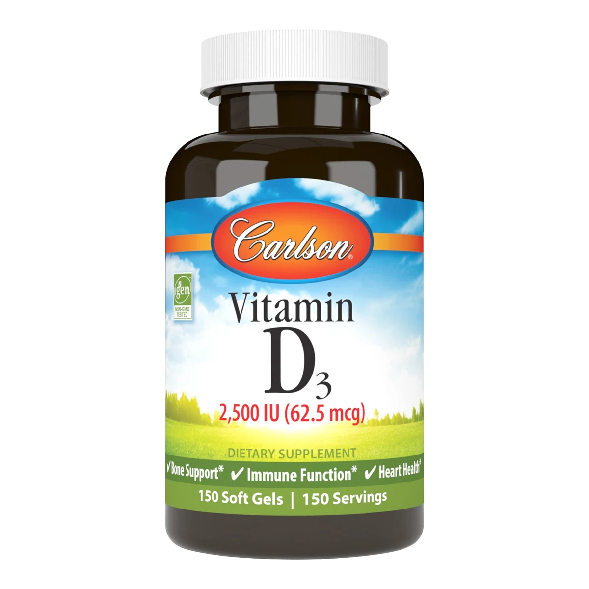 Carlson Vitamin D3 2,500 IU (62.5 mcg)