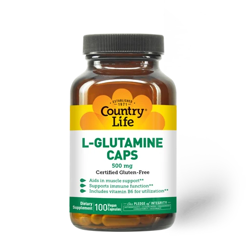 Country Life L-Glutamine Caps 500 mg