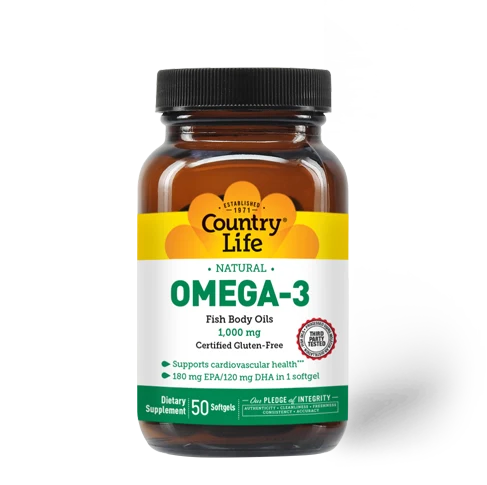 Country Life Omega-3 Fish Oil 1000 mg
