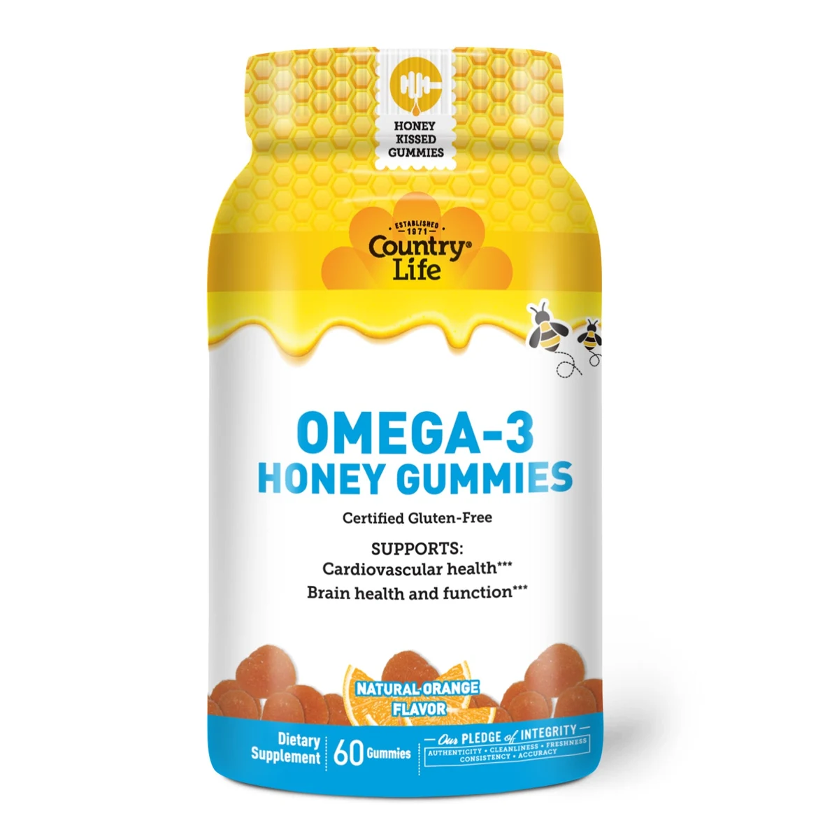Country Life Omega 3 Honey Gummies