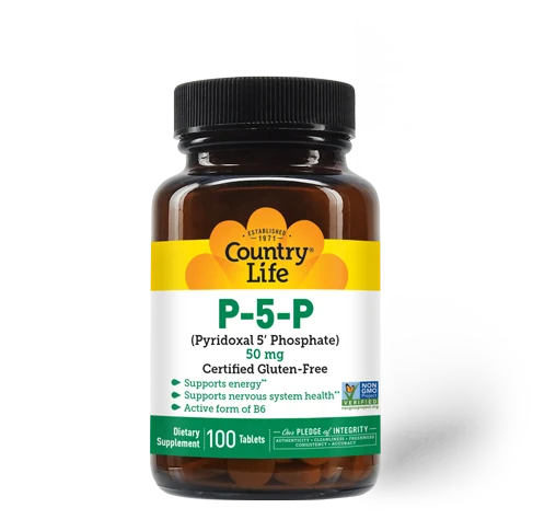 Country Life P-5-P Pyridoxal-5-Phosphate 50 mg