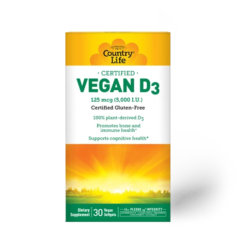 Country Life Vegan D3 Softgels