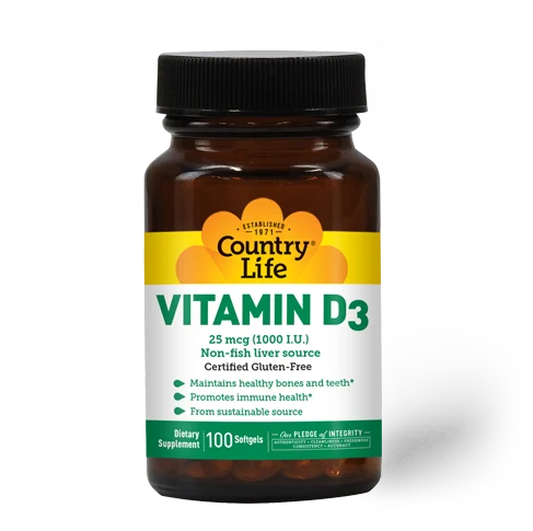 Country Life Vitamin D3 1,000 I.U.