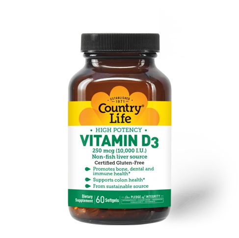 Country Life Vitamin D3 10,000 I.U.