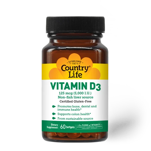 Country Life Vitamin D3 5,000 I.U.