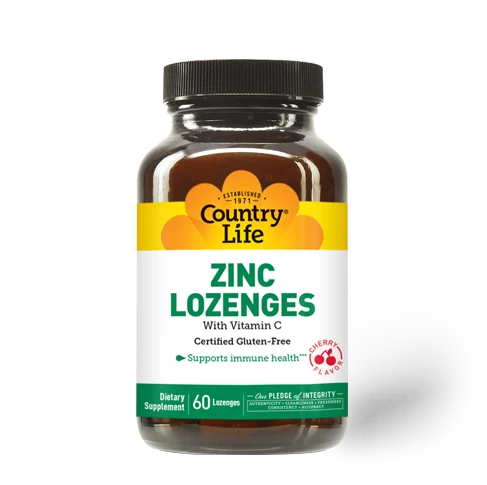Country Life Zinc Lozenges Cherry Flavor