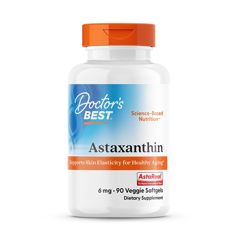 Doctor's Best Astaxanthin with AstaReal, 6 mg, 90 Veggie Softgels