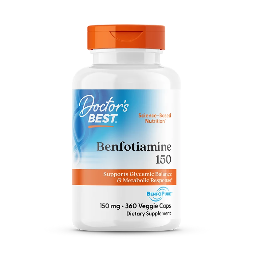 Doctor's Best Benfotiamine with BenfoPure, 150 mg, 360 Veggie Caps