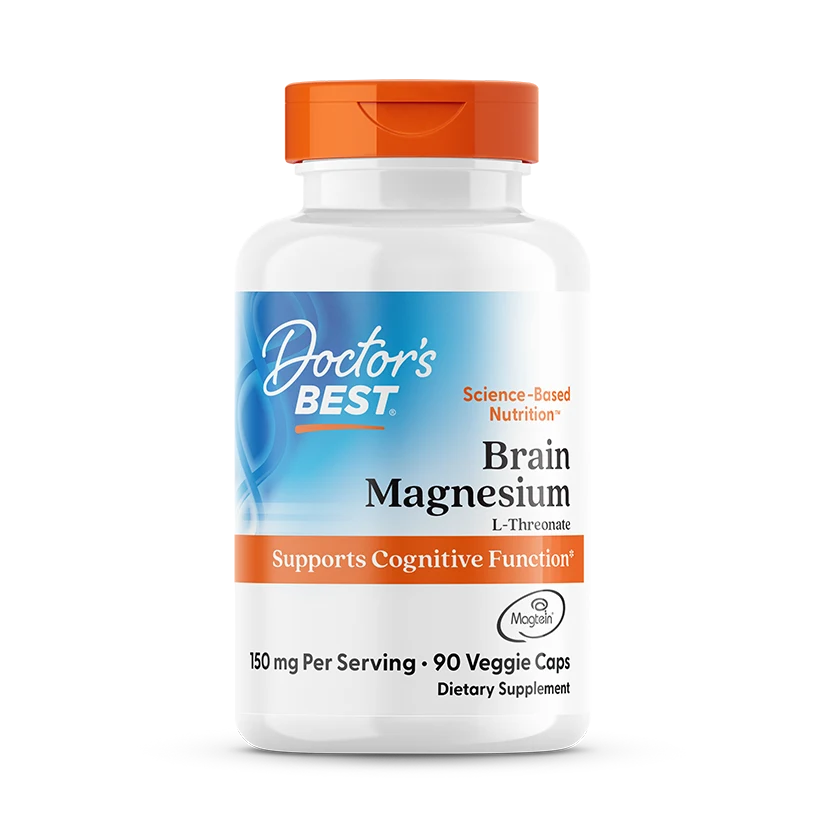 Doctor's Best Brain Magnesium with Magtein, 50 mg, 90 Veggie Caps
