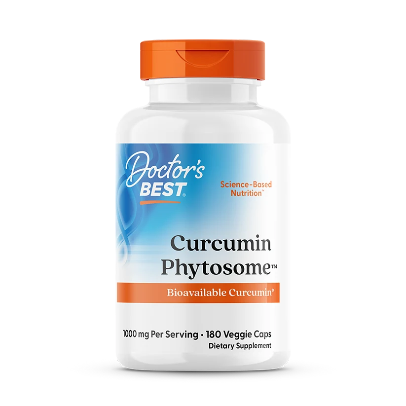 Doctor's Best Curcumin Phytosome with Meriva, 1,000 mg Per Serving, 180 Veggie Caps