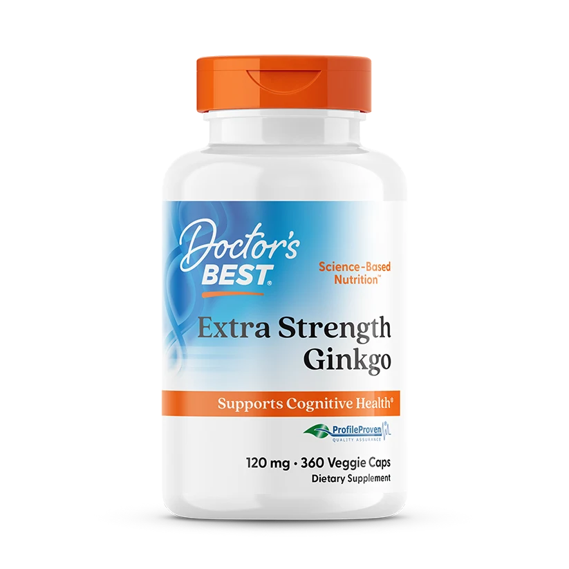 Doctor's Best Extra Strength Ginkgo, 120 mg, 360 Veggie Caps
