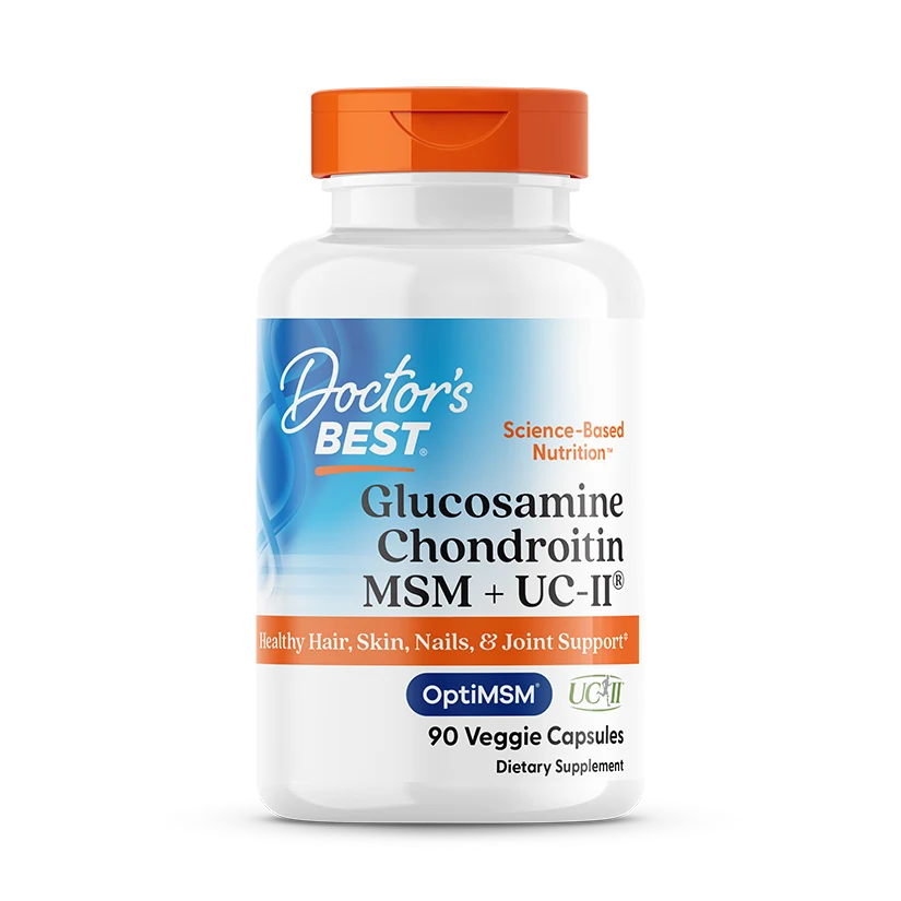 Doctor's Best Glucosamine Chondroitin, MSM + UCII, 90 Veggie Capsule