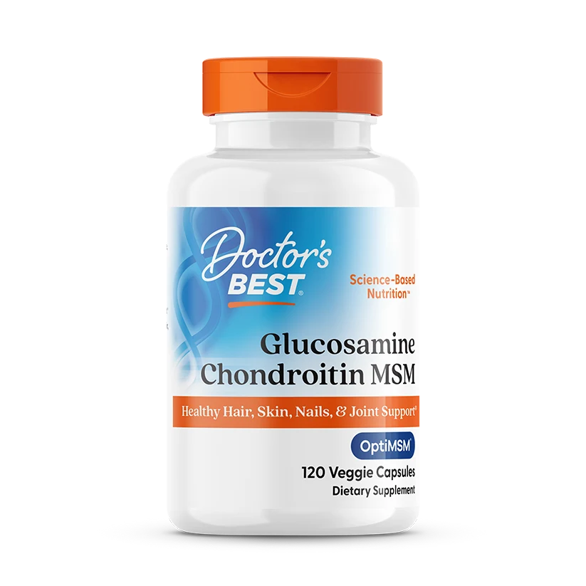 Doctor's Best Glucosamine Chondroitin MSM with OptiMSM, 120 Veggie Caps