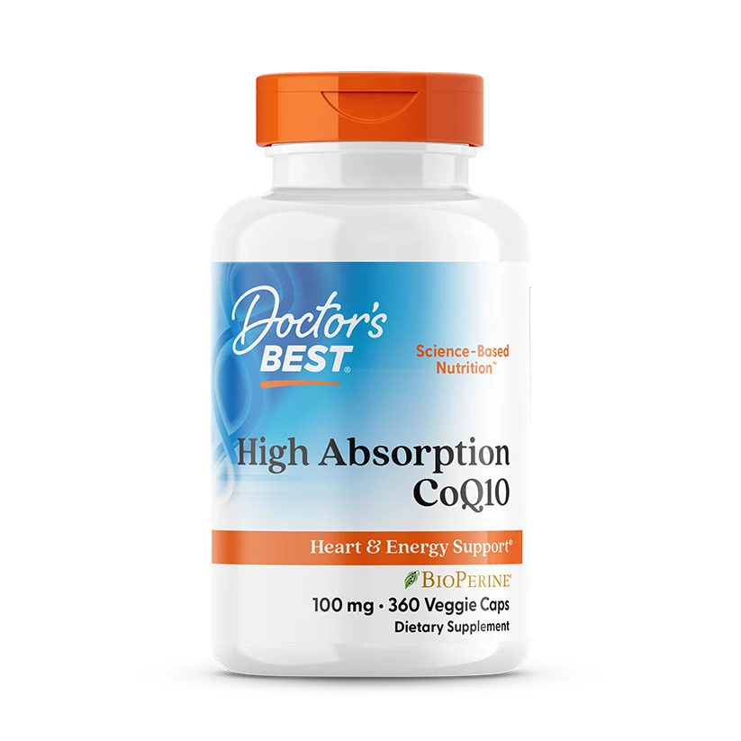 Doctor's Best High Absorption CoQ10 with BioPerine, 100 mg, 360 Veggie Caps