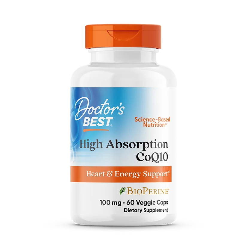 Doctor's Best High Absorption CoQ10 with BioPerine, 100 mg, 60 Veggie Caps