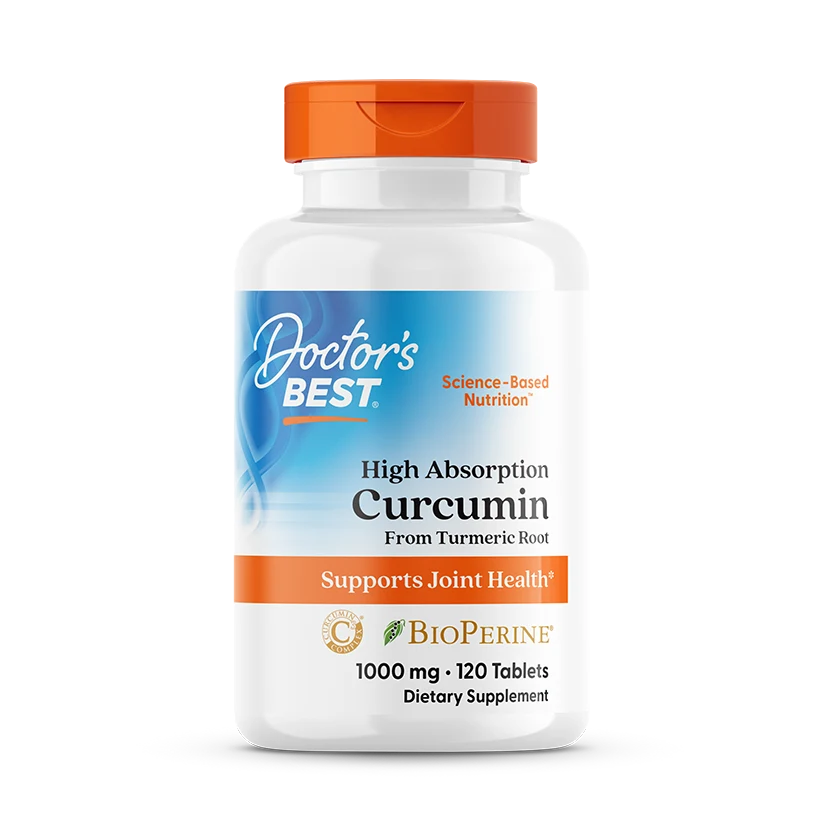 Doctor's Best High Absorption Curcumin, 1,000 mg, 120 Tablets