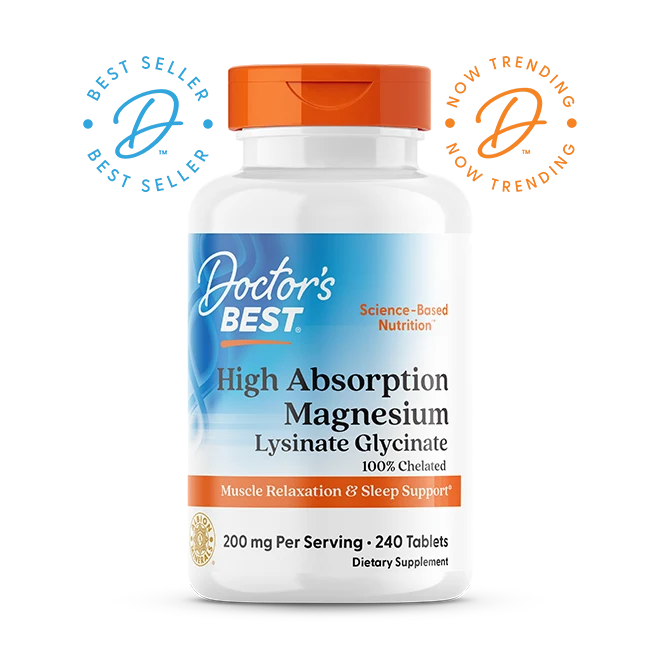 Doctor's Best High Absorption Magnesium, 100 mg, 240 Tablets