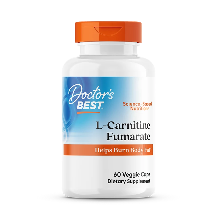 Doctor's Best L-Carnitine Fumarate with Biosint Carnitines, 855 mg, 60 Veggie Caps