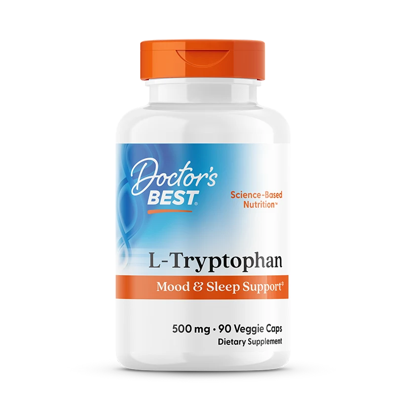 Doctor's Best L-Tryptophan, 500 mg, 90 Veggie Caps