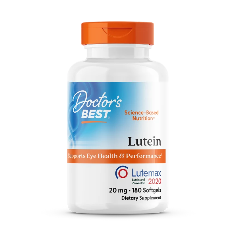 Doctor's Best Lutein with Lutemax 2020, 20 mg, 180 Softgels