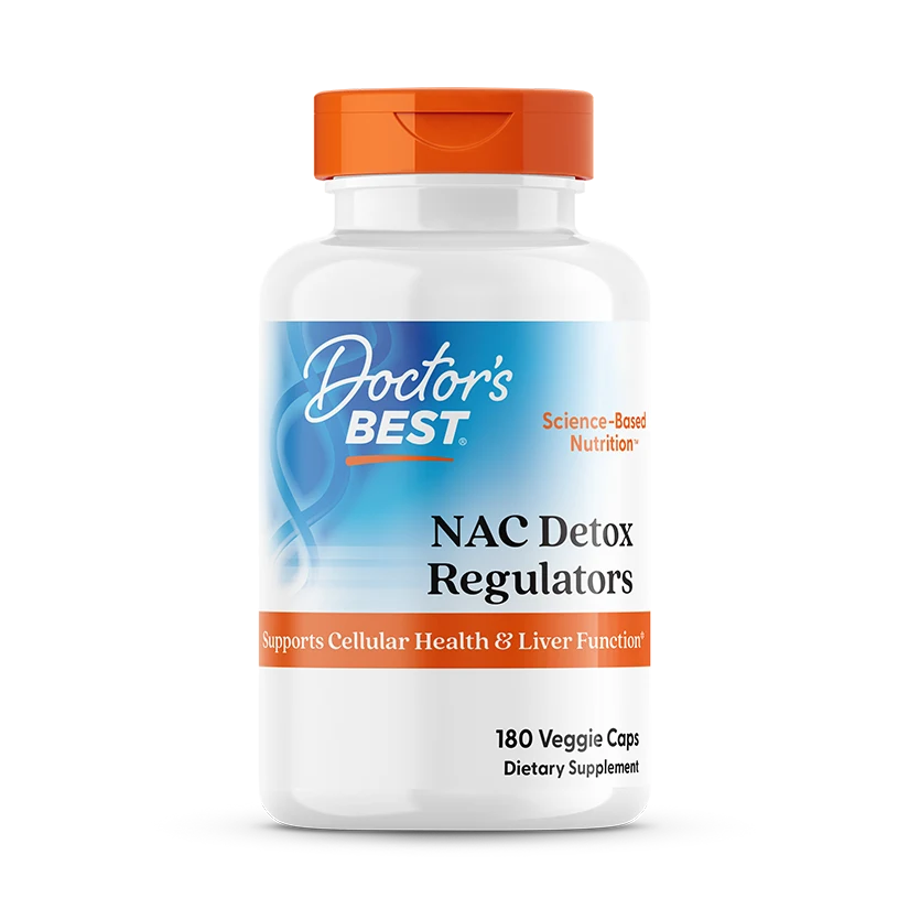 Doctor's Best NAC Detox Regulators, 180 Veggie Caps