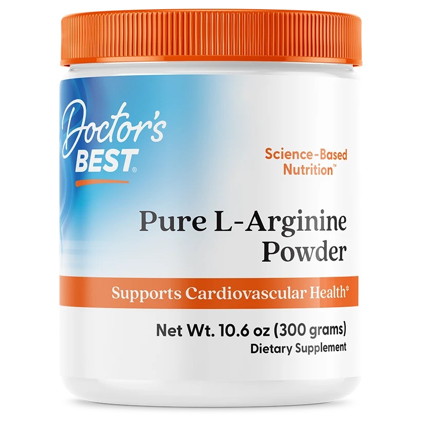 Doctor's Best Pure L-Arginine Powder, 10.6 oz (300 g)