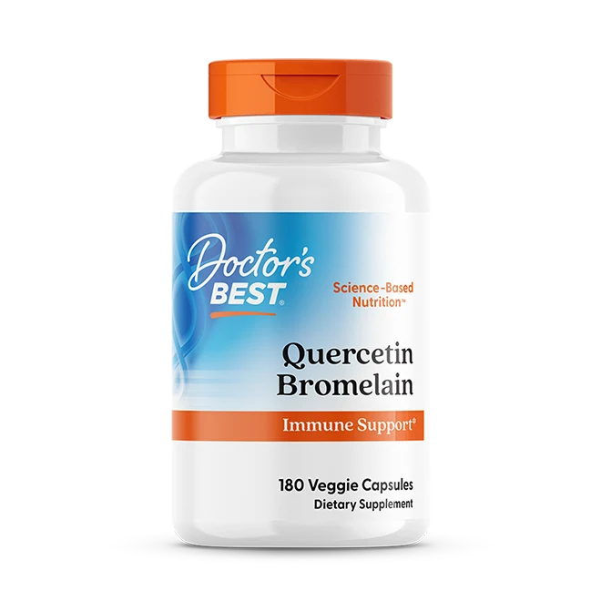 Doctor's Best Quercetin Bromelain, 180 Veggie Caps