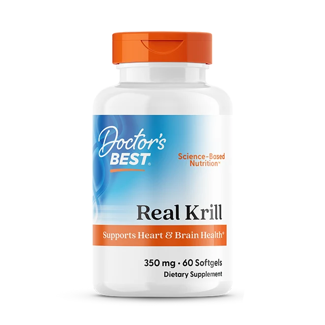 Doctor's Best Real Krill, 350 mg, 60 Softgel