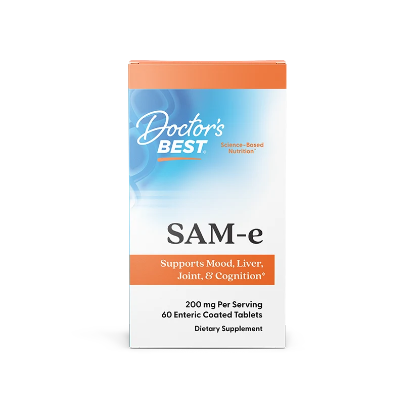 Doctor's Best SAM-e, 200 mg Per Serving, 60 Enteric Coated Tablets