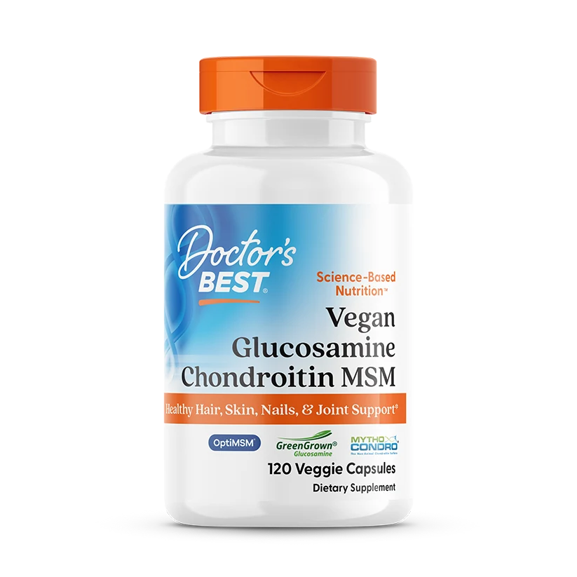 Doctor's Best Vegan Glucosamine Chondroitin MSM, 120 Veggie Caps
