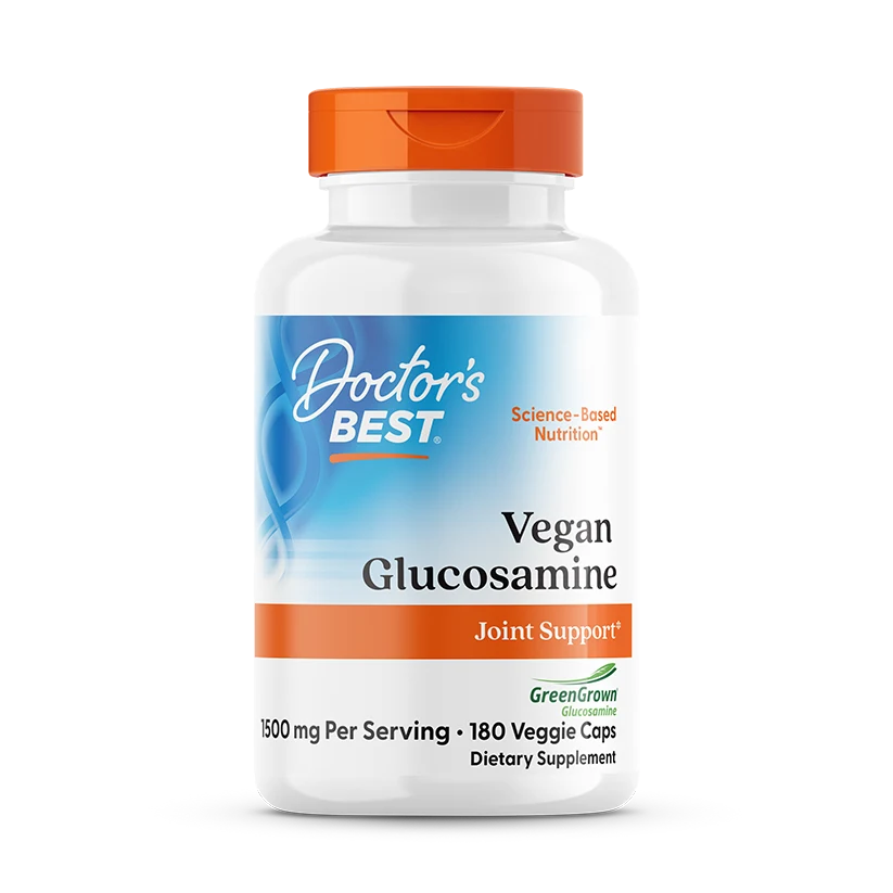 Doctor's Best Vegan Glucosamine Sulfate with GreenGrown Glucosamine, 750 mg, 180 Veggie Caps