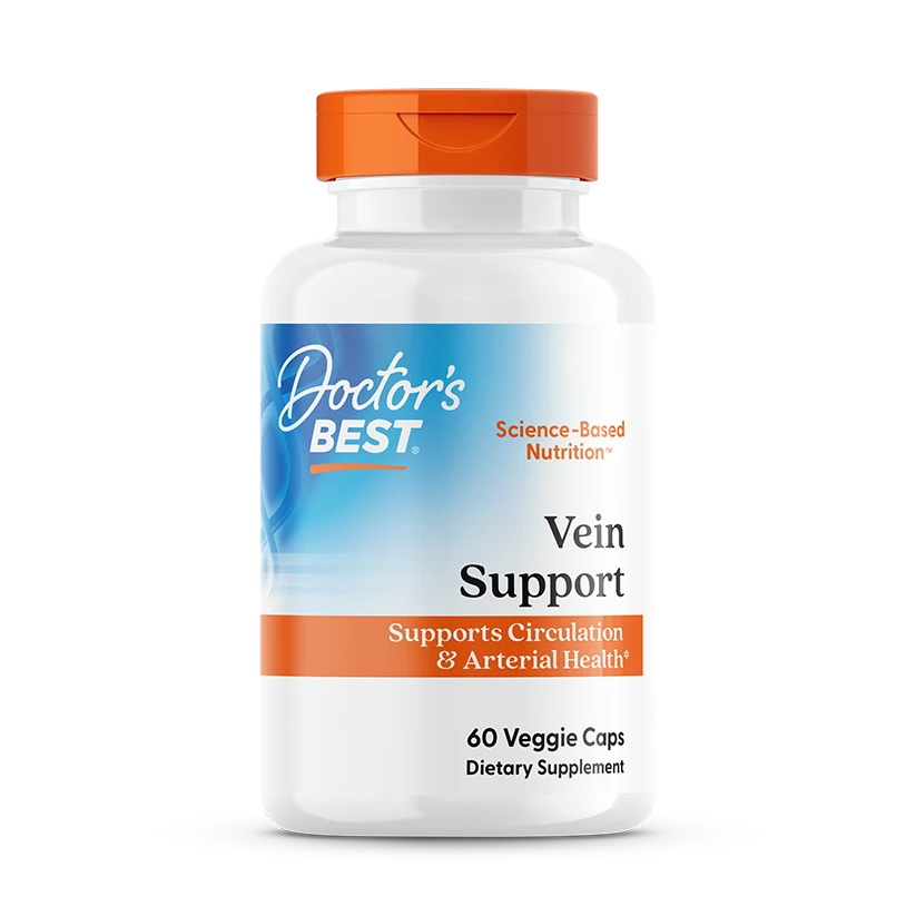 Doctor's Best Vein Support with DiosVein and MenaQ7, 60 Veggie Caps