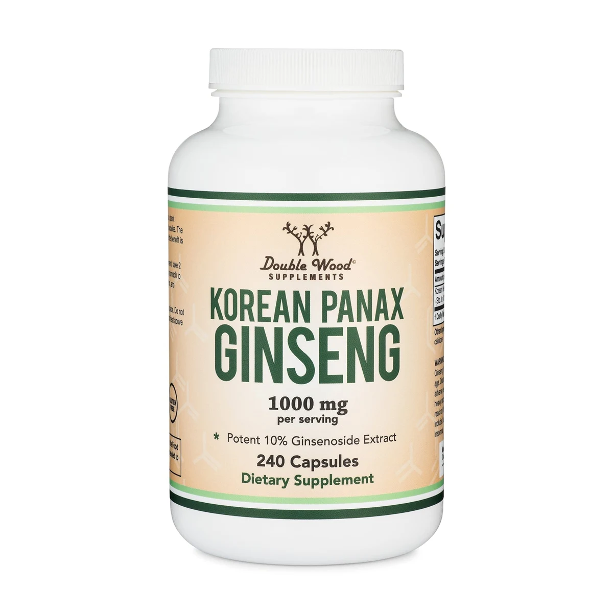 Double Wood Korean Panax Ginseng Supplement