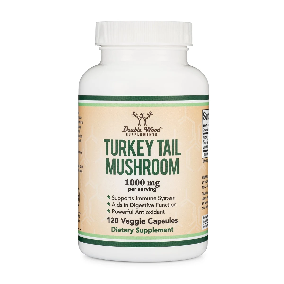 Double Wood Turkey Tail Mushroom Supplement