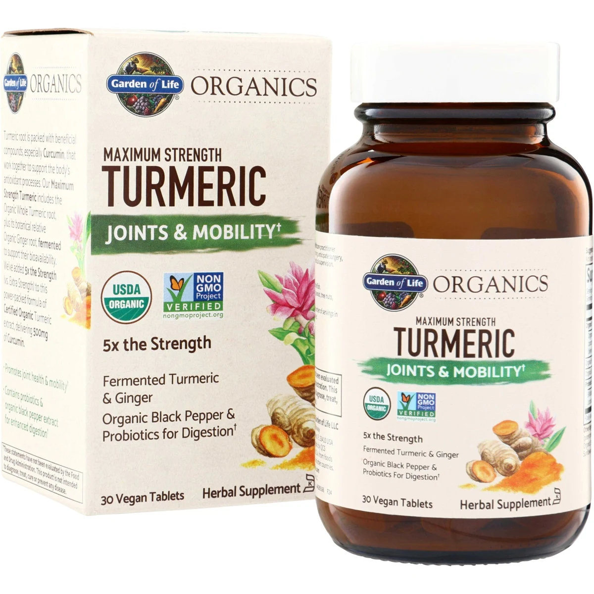 Garden of Life mykind Organics Maximum Strength Turmeric Joints & Mobility