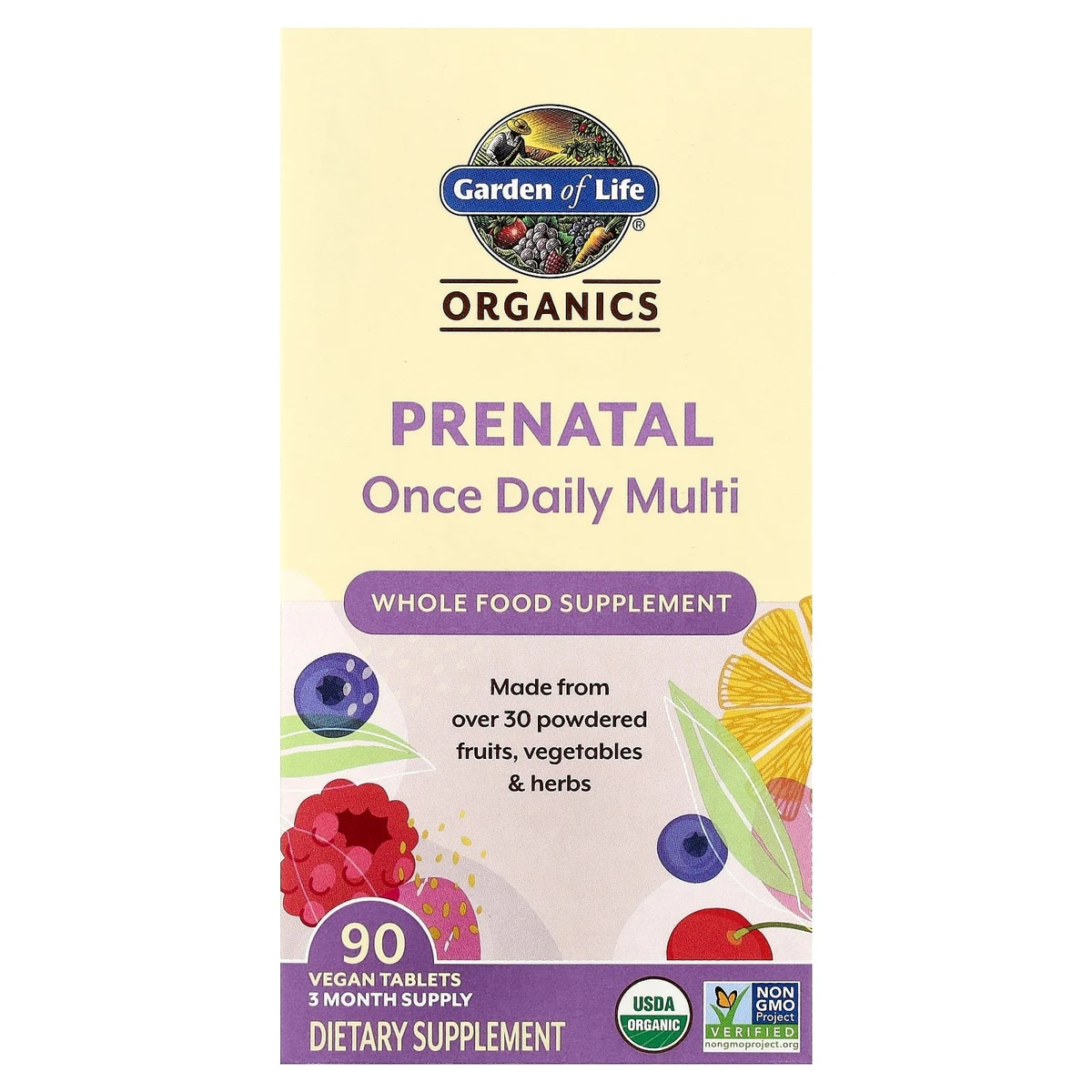Garden of Life Organics Tablets, Prenatal Once Daily Multi