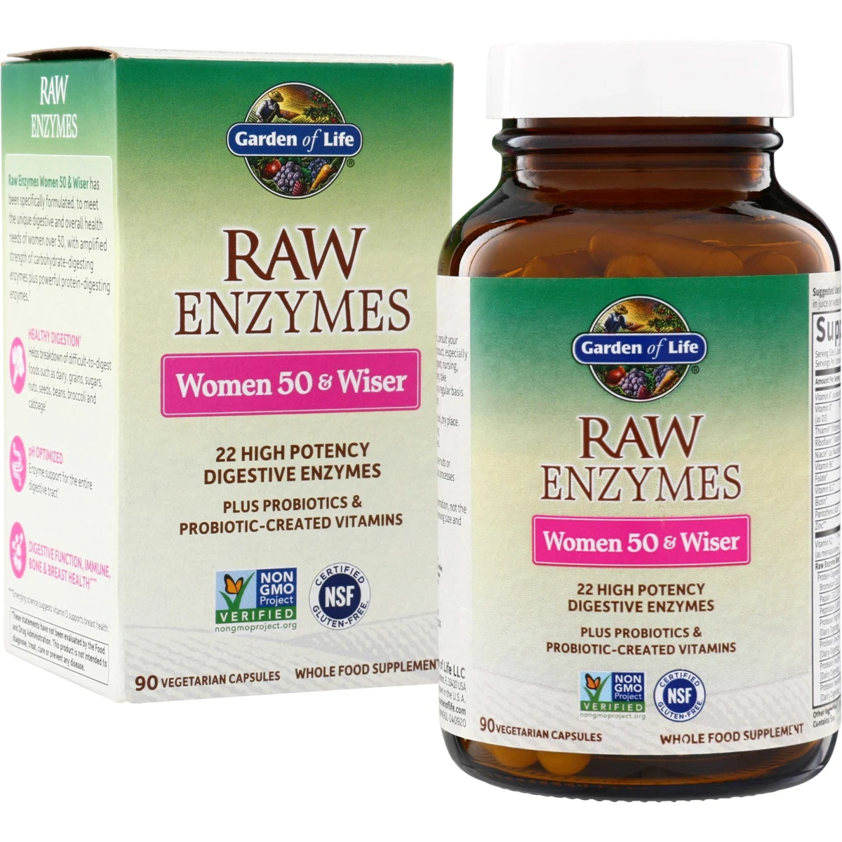 Garden of Life RAW Enzymes Women 50 & Wiser