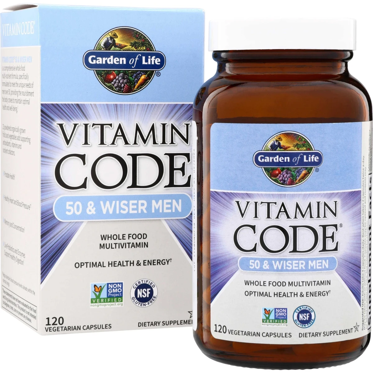 Garden of Life Vitamin Code 50 & Wiser Men